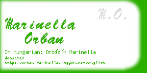 marinella orban business card
